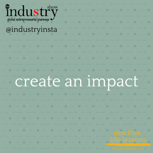 create an impact