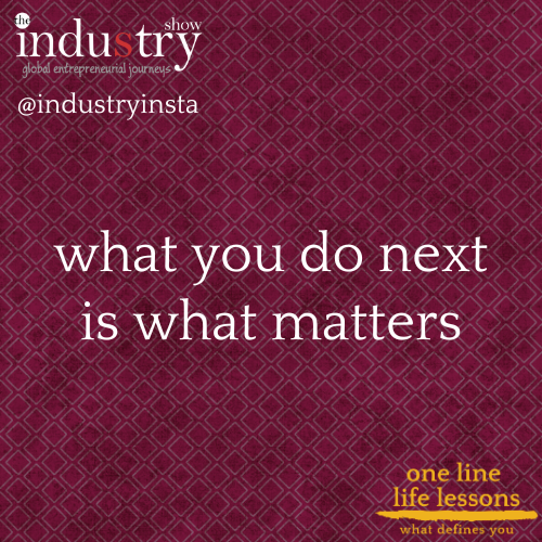 what you do next is what matters