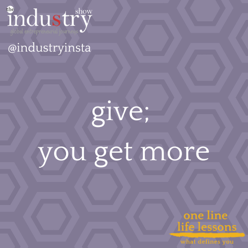 give; you get more
