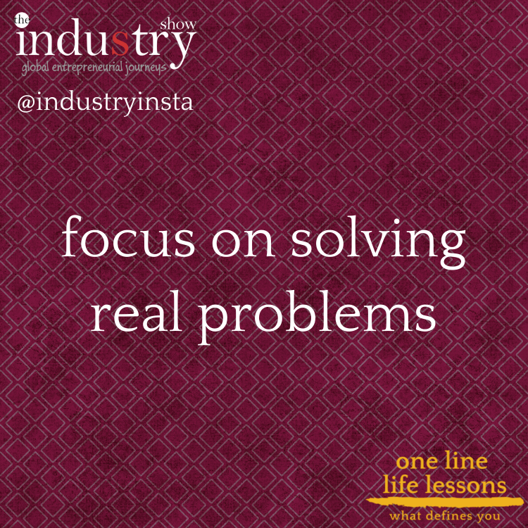 focus on solving real problems