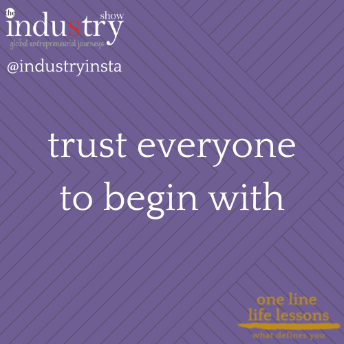 trust everyone to begin with