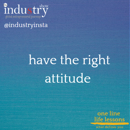 have the right attitude 