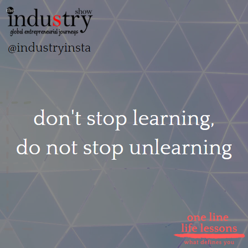 don't stop learning, do not stop unlearning 