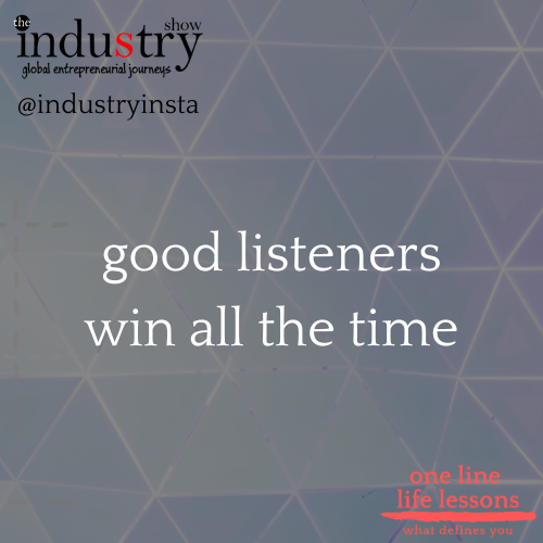 good listeners win all the time