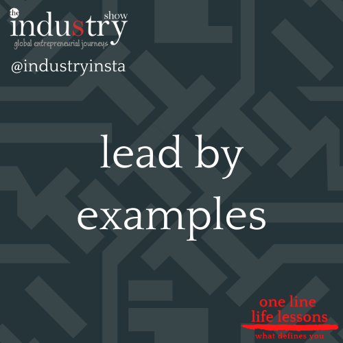 lead by examples