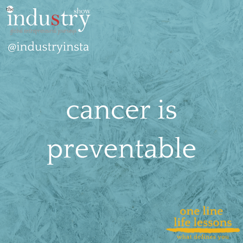 cancer is preventable