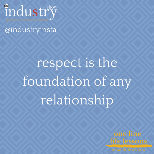 respect is the foundation of any relationship