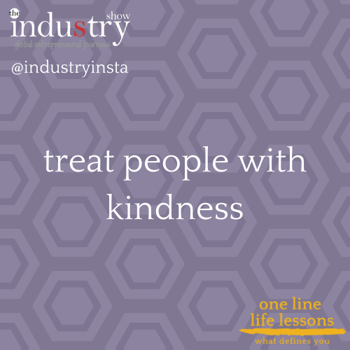 treat people with kindness