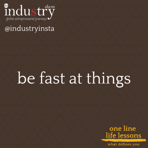 be fast at things