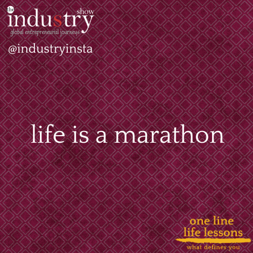 life is a marathon