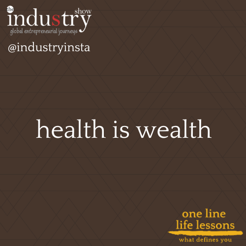 health is wealth