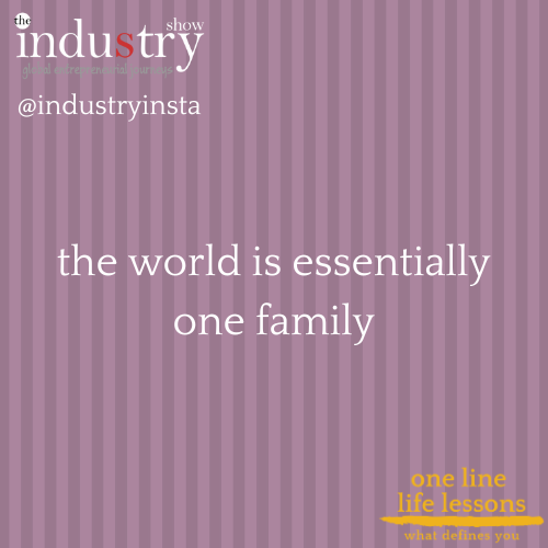 the world is essentially one family