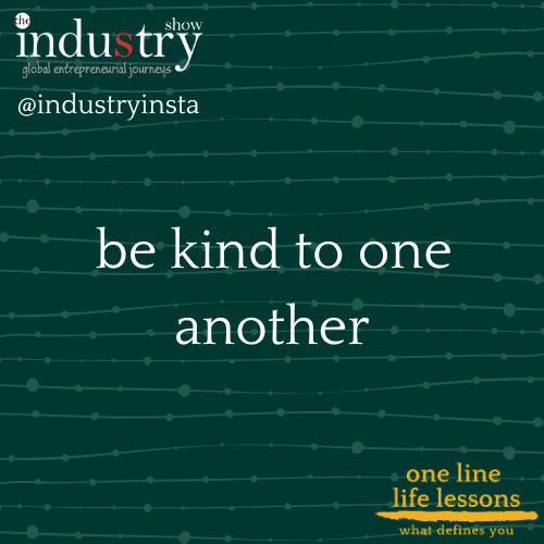 be kind to one another
