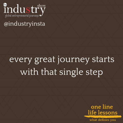 every great journey starts with that single step