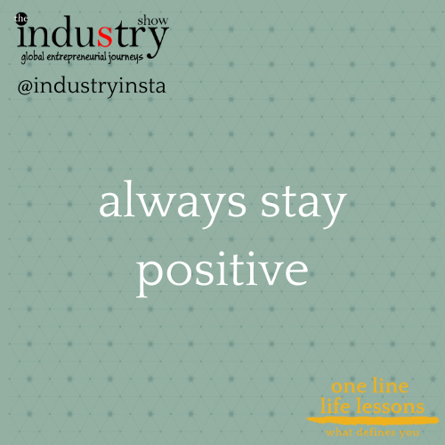 always stay positvehanging horizons