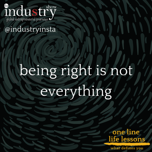 being right is not everything