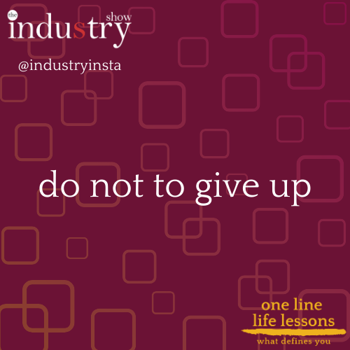 do not to give up