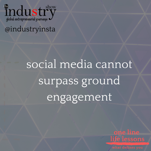  social media cannot surpass ground engagement