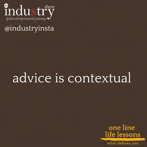 advice is contextual 