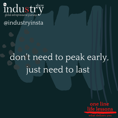  don't need to peak early, just need to last 