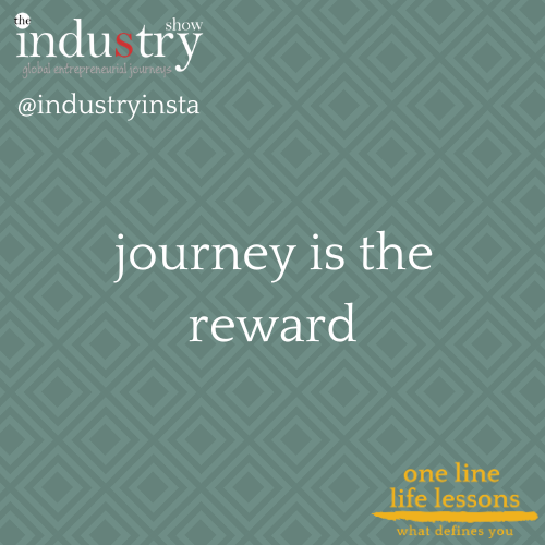  journey is the reward