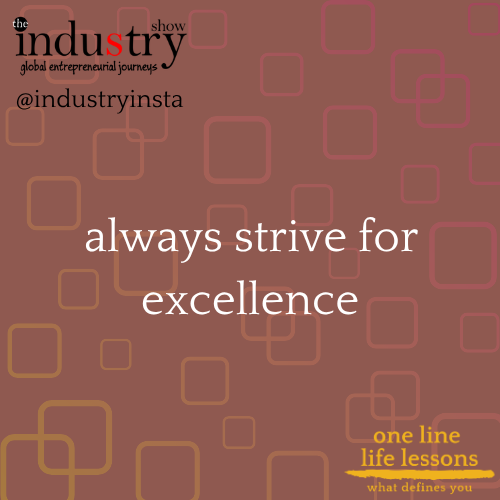  always strive for excellence