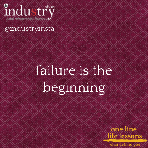 failure is the beginning